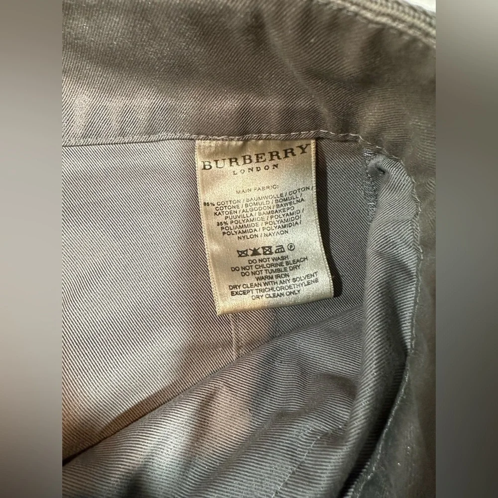 Burberry Women Gunmetal Cargo mini skirt dark grey size 6 cotton and polyamide